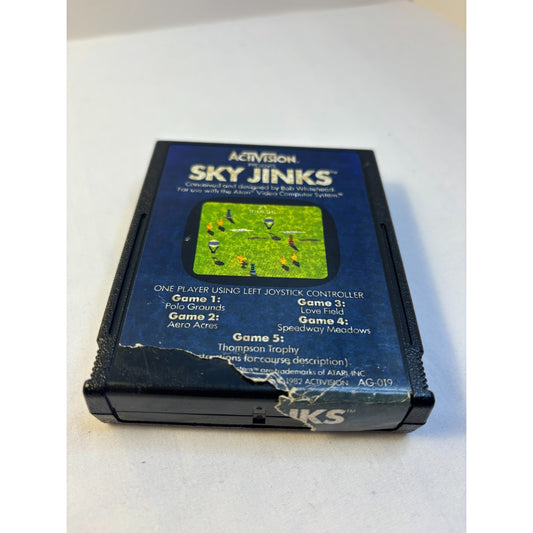 Sky Jinks Atari 2600 7800 Video Game Cartridge Tested Works