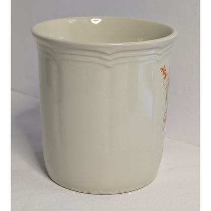 Vintage Ceramic Painted Coffee Mug Tea Cup Floral Landscape Made in Japan