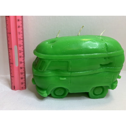 Vintage Northern Lights Candle Blacklight VeeDub 70s Van Green 3 Wick USA Made