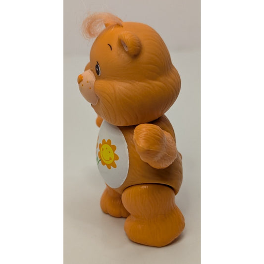 Vintage 1983 Kenner Care Bears Orange Flower Friendship Bear Poseable Figure