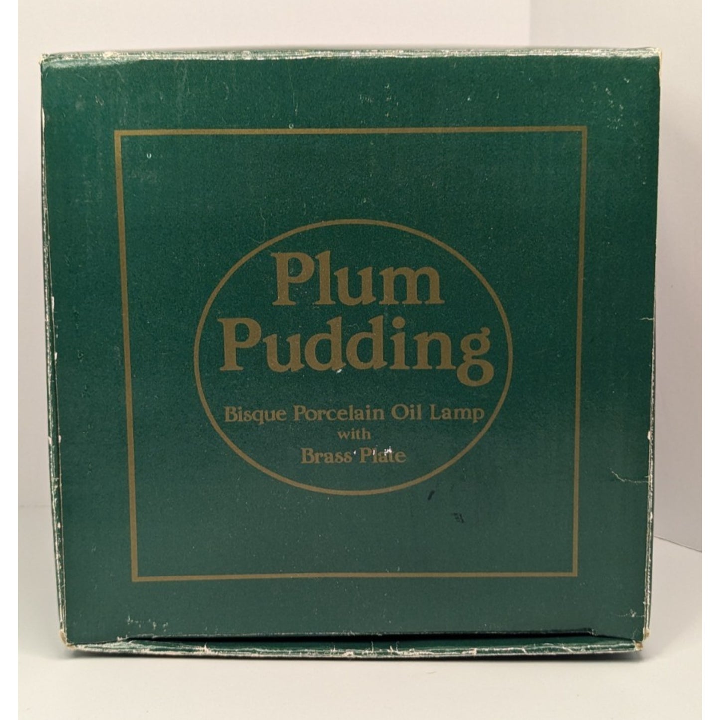 Dept 56 Plum Pudding Oil Lamp Vintage Christmas Holiday 1985
