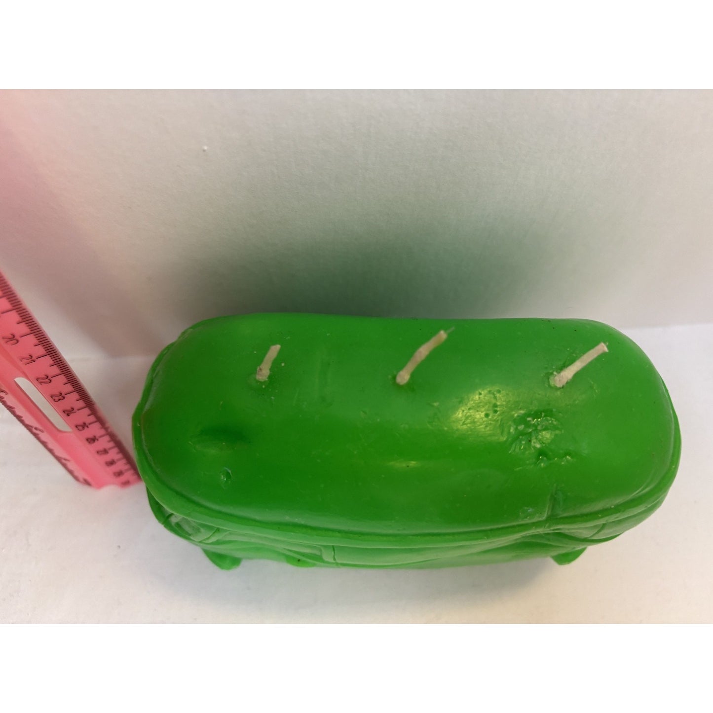 Vintage Northern Lights Candle Blacklight VeeDub 70s Van Green 3 Wick USA Made