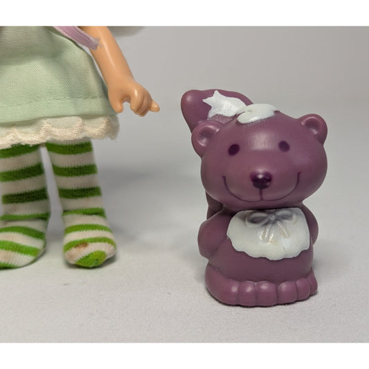 Vintage 1983 Strawberry Shortcake Angel Cake w/ Pet Soufflé Skunk Kenner