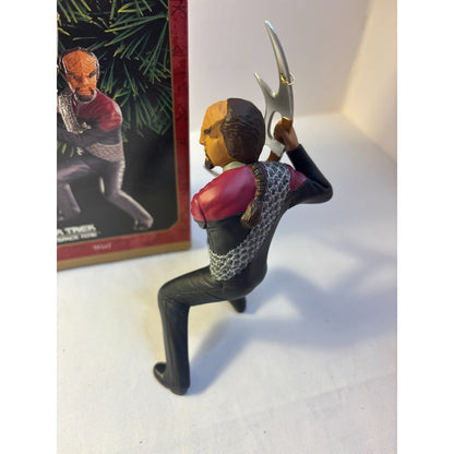 Hallmark Keepsake Star Trek Deep Space Nine Worf Ornament 1999 Open