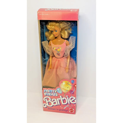 Vintage Barbie New in Box #4885 Party Treats Barbie 1989 Mattel Sweet 'n Pretty