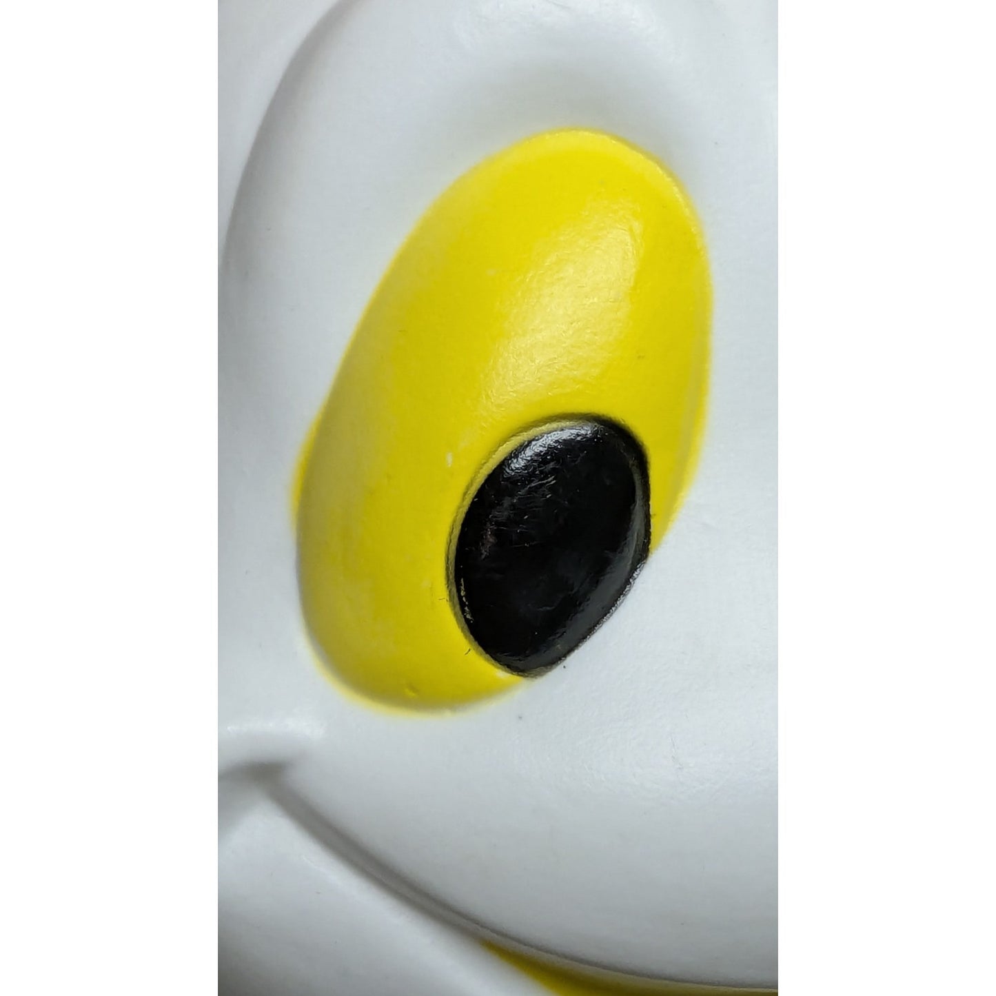 Vtg 7" Halloween Blow Mold Candy Bucket Trick & Treat Casper Ghost Yellow Eyes