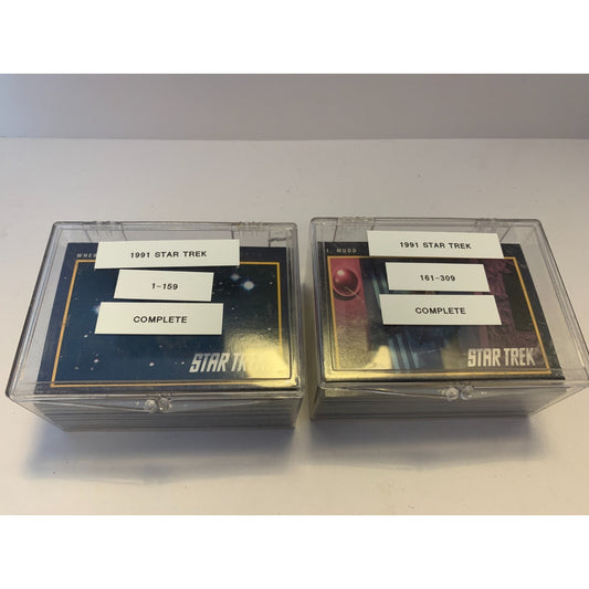 Vintage STAR TREK 1991 IMPEL SERIES 1 & 2 COMPLETE TRADING CARD SET 1-309