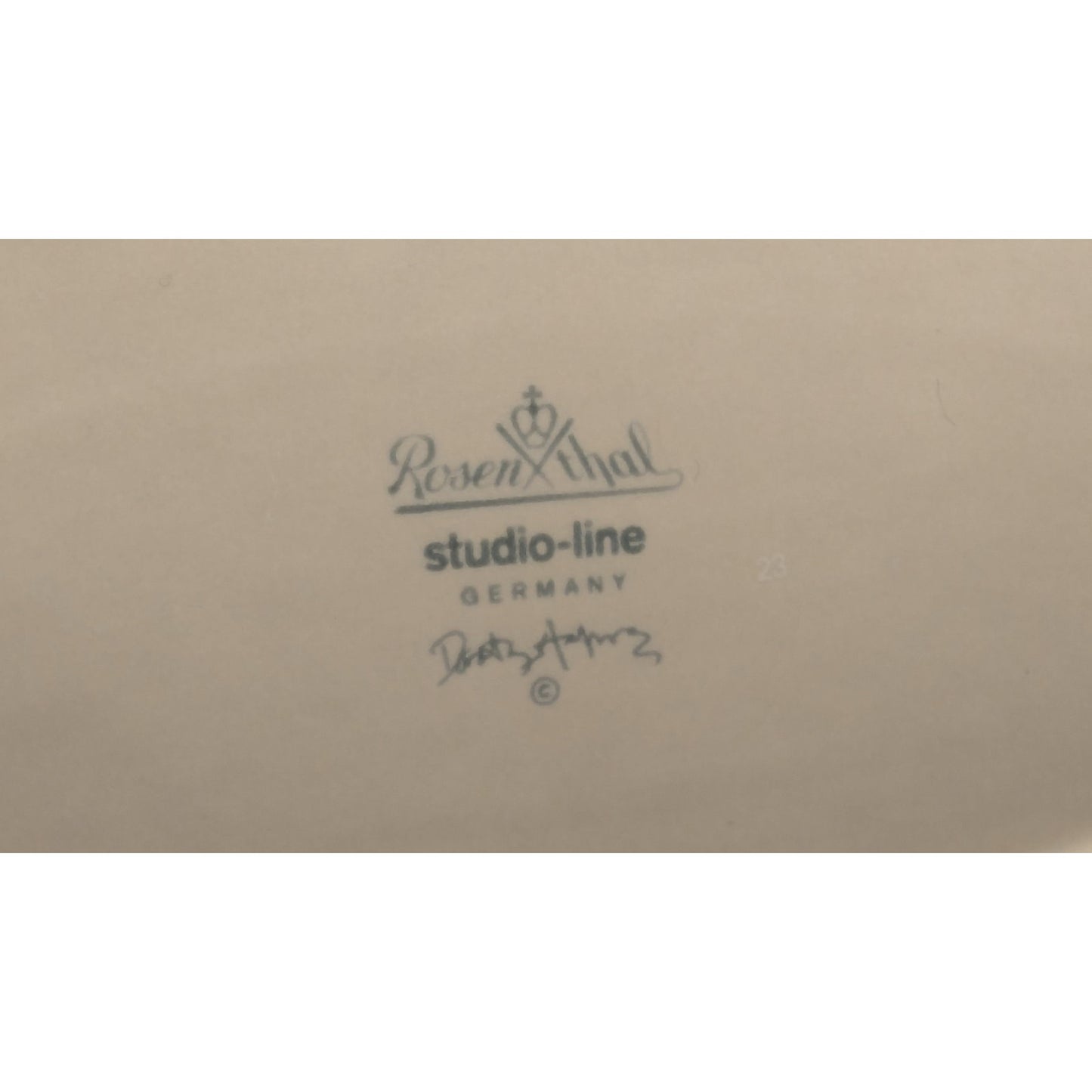 Vintage 1980s 9.5" Rosenthal Studio Line Dorothy Hafner FLASH Underplate Memphis