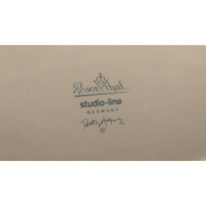 Vintage 1980s 9.5" Rosenthal Studio Line Dorothy Hafner FLASH Underplate Memphis