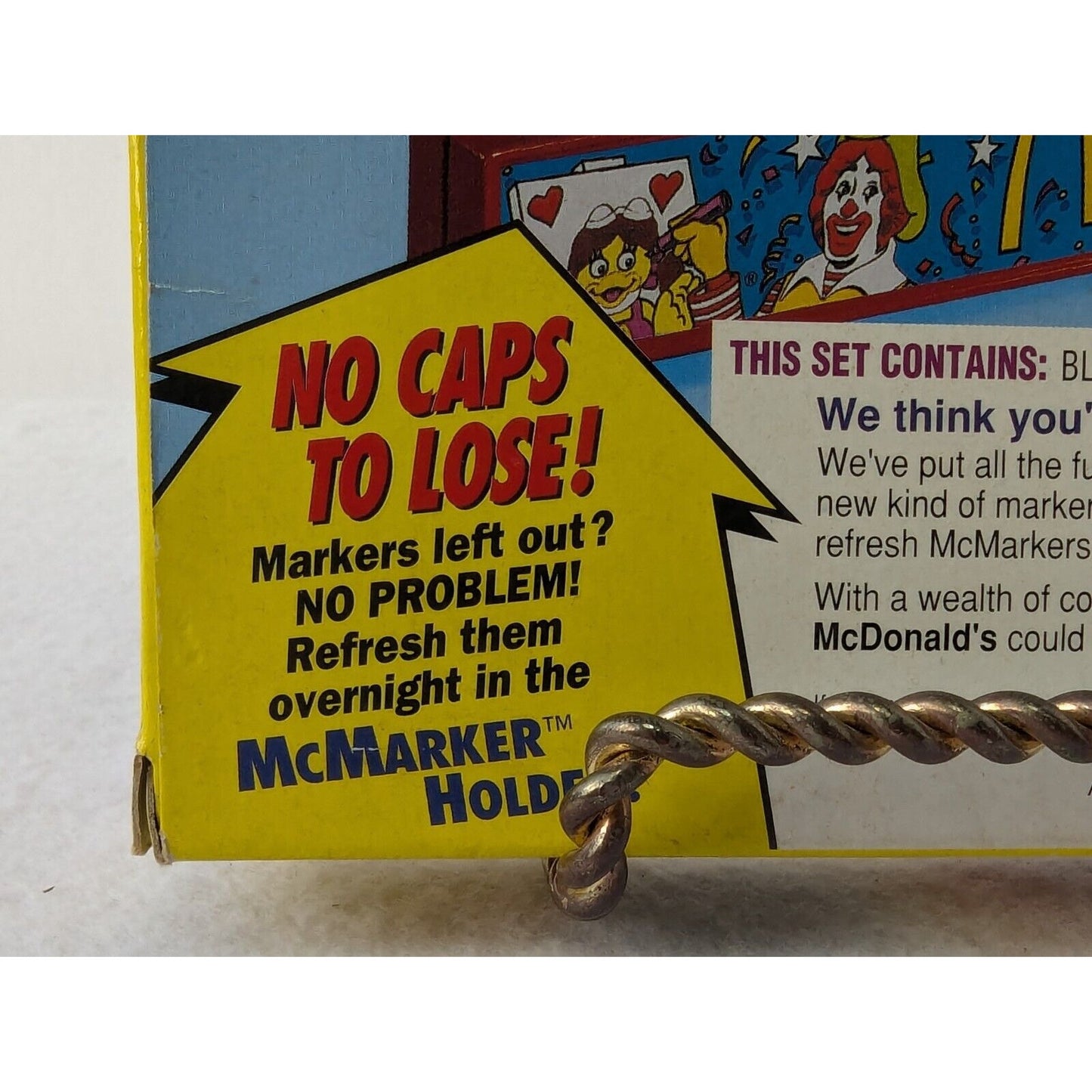 Vintage 1994 McDonald's McMarker Set of 8 Scented Watercolor Markers SANFORD