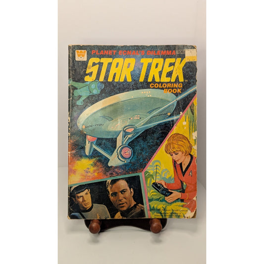 Vintage Star Trek Coloring Book Planet Ecnal's Dilemma 1978 60pgs