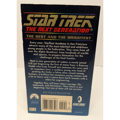 3 Vintage Star Trek The Next Generation Paperbacks 50 57 & The Best & Brightest