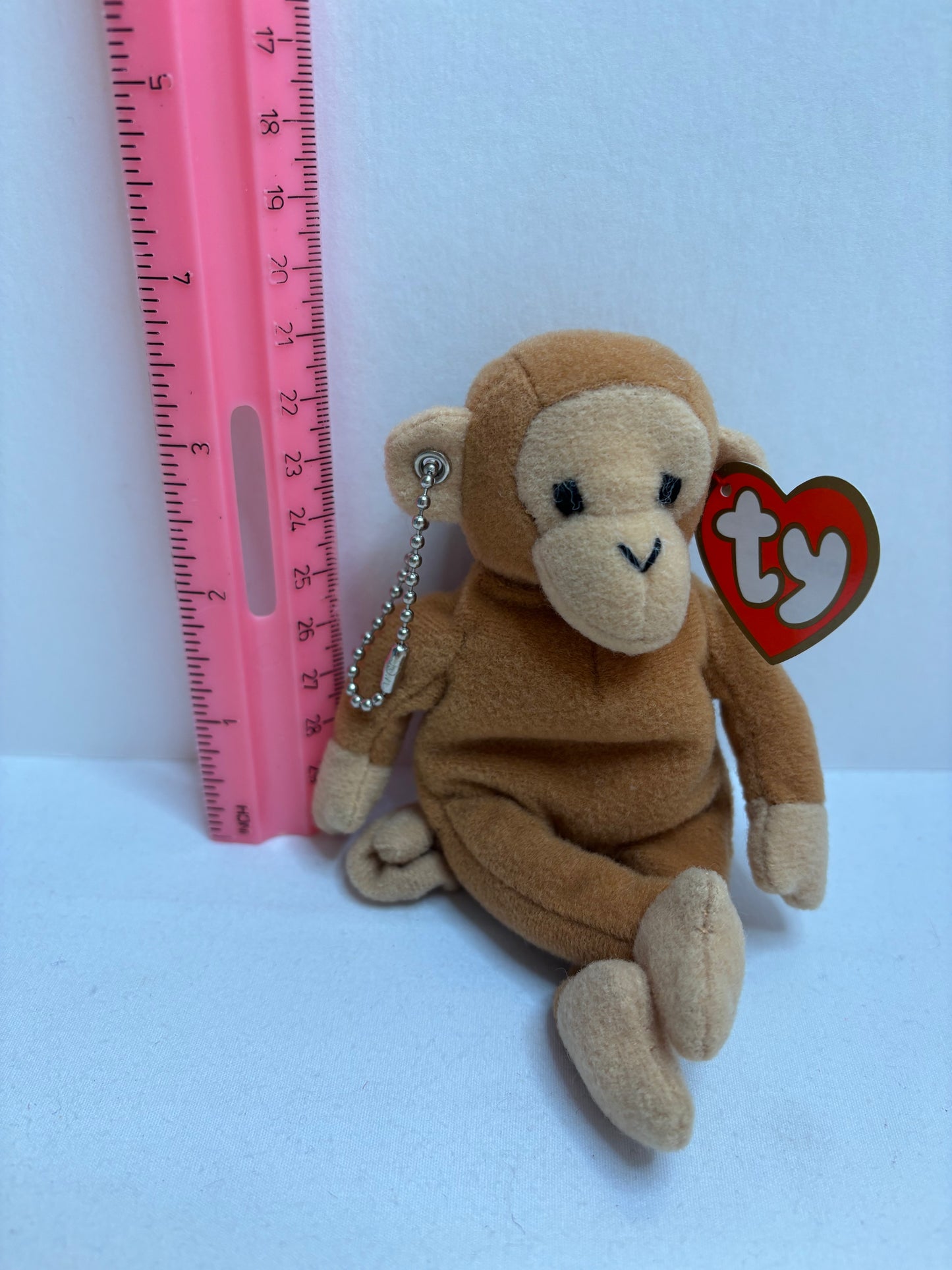 brown plush monkey bag charm