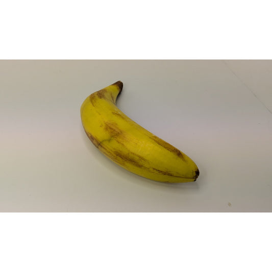 Vintage Hand Painted Italian Alabaster Stone Fruit Yellow Banana 5.5" 8.3oz