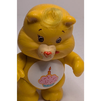 Vintage 1983 Care Bears Birthday Bear 3" Poseable PVC Figure AGC Cupcake