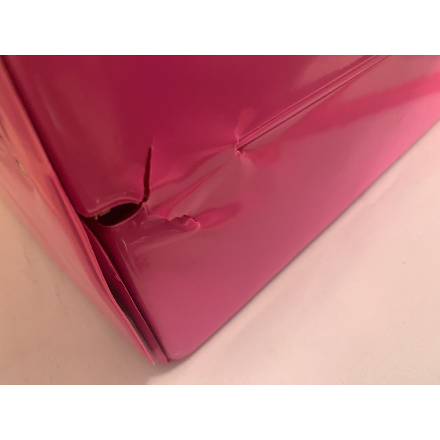 Vintage 1989 Mattel Barbie Doll Vinyl Pink Travel Carrying Case Wardrobe