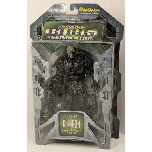 Star Trek Borg Assimilation KLINGON Figure 1 of 3 Art Asylum 2002