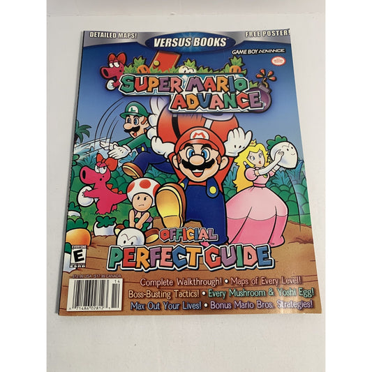 Versus Super Mario Advance Nintendo Game Boy Advance Perfect Guide with POSTER