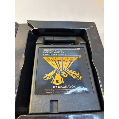 Speedway Spin-Out Crypto-Logic Game Odyssey 2 Magnavox 1978 Complete Tested A