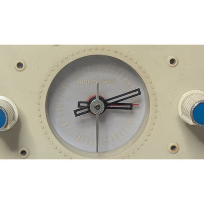 Rare Vintage CRAIG 1602 AM Clock Radio Teal Blue MCM Sanyo Japan Atomic