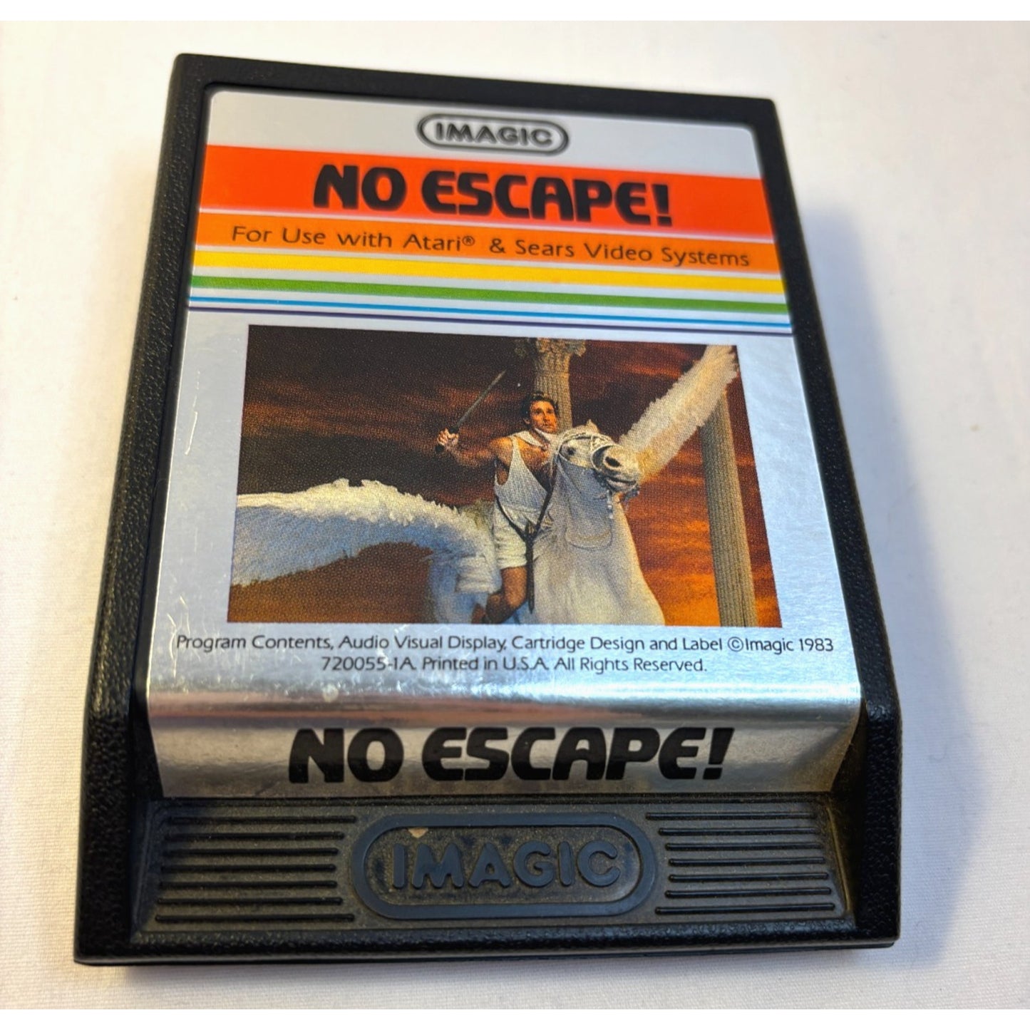 No Escape! Video Game Cartridge Imagic Atari 2600 7800 Tested Works