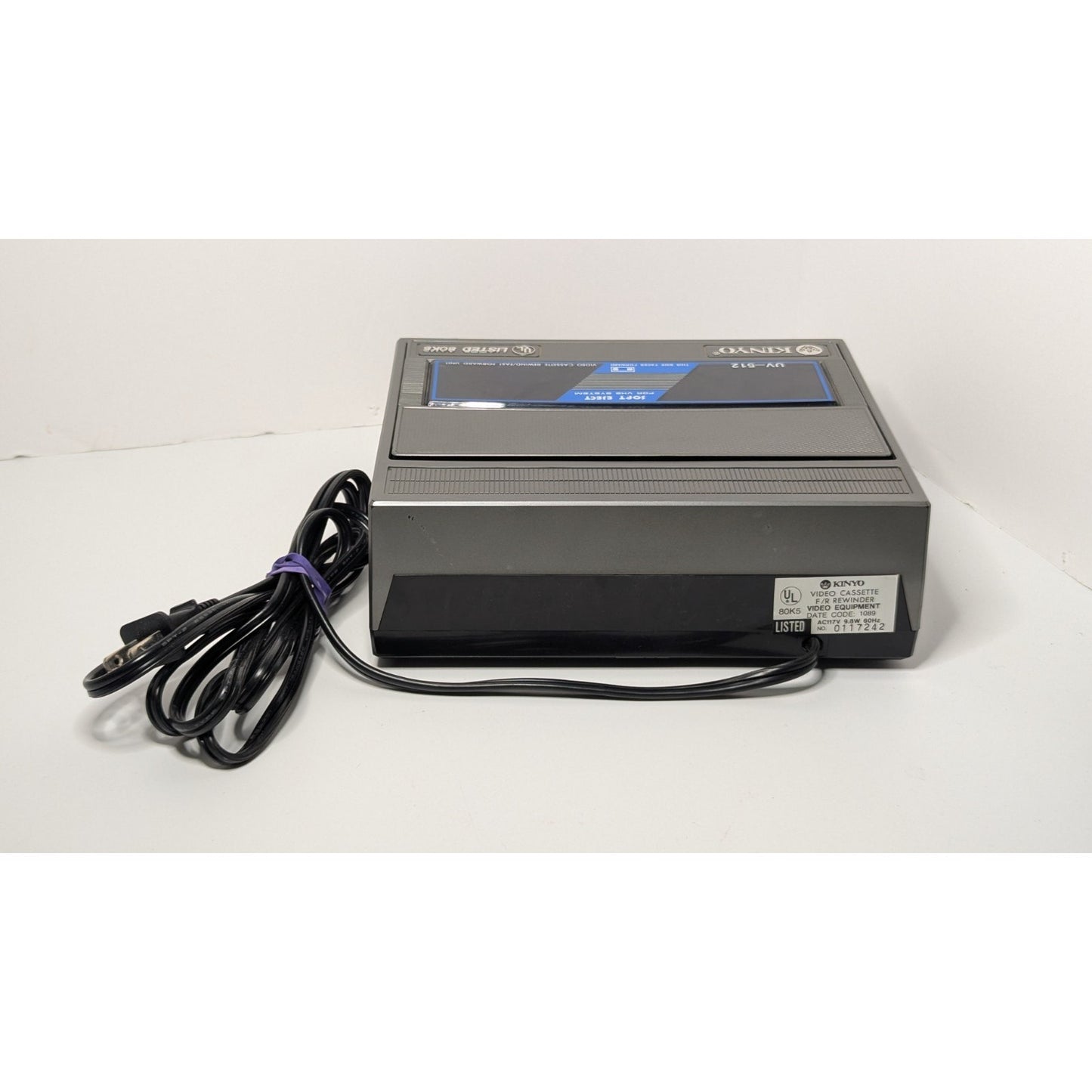 Vtg Kinyo UV-512 80K5 VHS Rewinder & Fast Forward Unit Tested Working