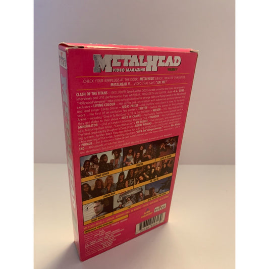 Metalhead 5 VHS Video Magazine LA Guns Nelson Judas Priest Megadeth Trixter 1991