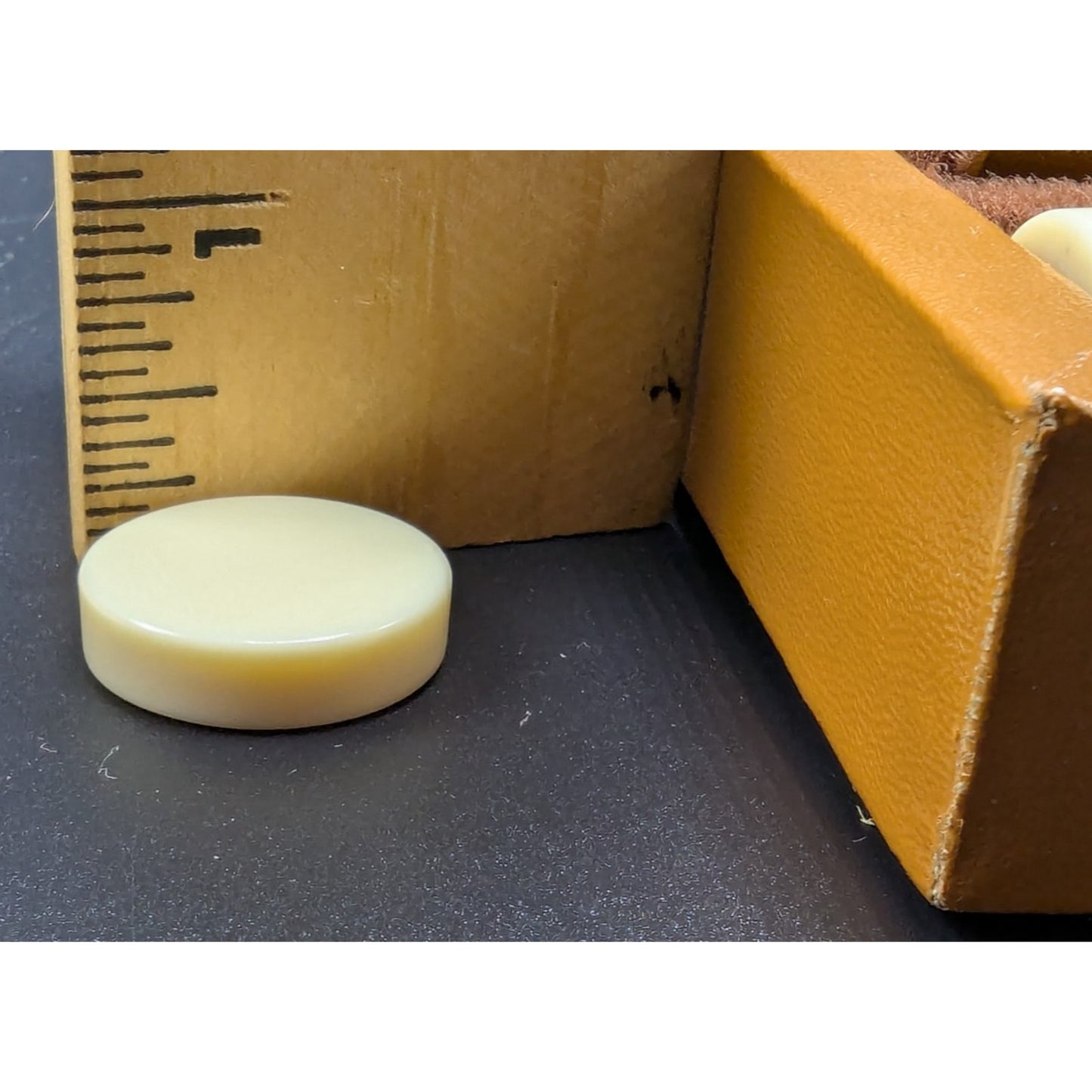 Vintage Brown Faux Leather Mini Travel Backgammon With Case Complete