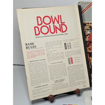 Vintage Bowl Bound Sports Illustrated Avalon Hill Football Game 1978