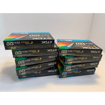 Lot of 9 TDK DC4-120 DATA CARTRIDGE Blank Tapes 4MM DDS2 120 M 394 ft NEW SEALED