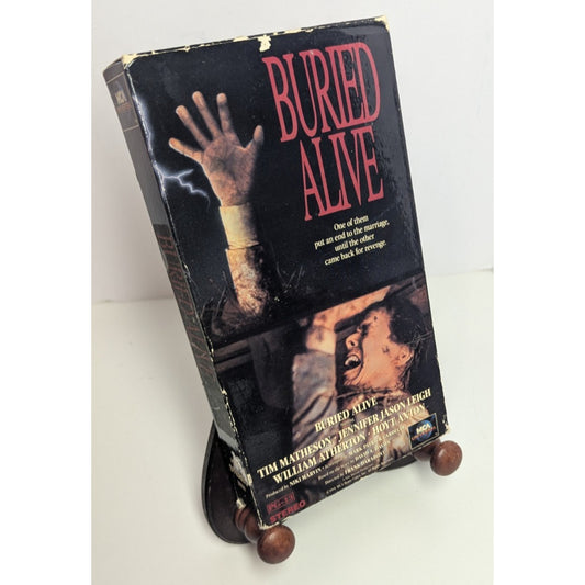 Buried Alive VHS Tape Horror Movie 1990 Tim Matheson Goodtimes Cult Halloween