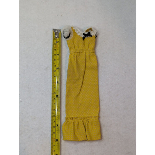 Vintage Original Barbie Clothes 1972 Quick Curl Francie Maxi Dress #4222