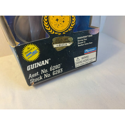 Vtg STAR TREK GUINAN Federation Collector Series Playmates 9" 1995 Whoopi Figure