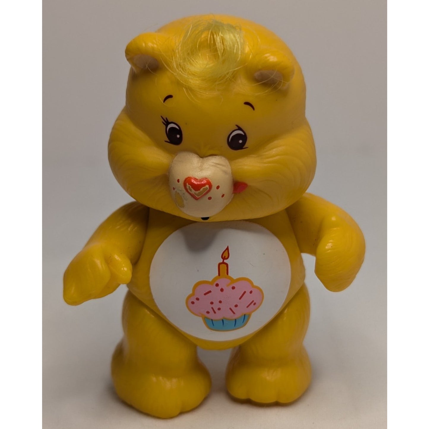 Vintage 1983 Care Bears Birthday Bear 3" Poseable PVC Figure AGC Cupcake