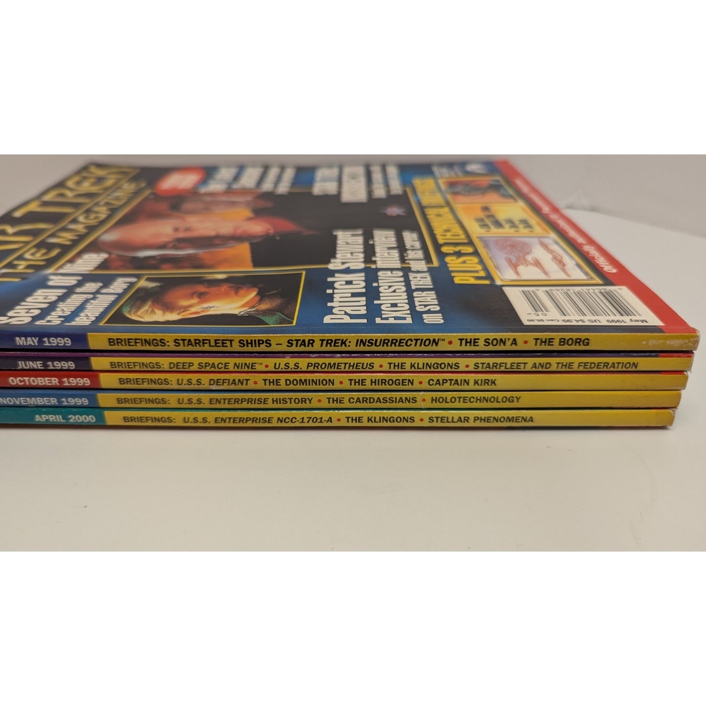 5 Vintage Issues 1, 2, 6, 7 and 12 of Star Trek The Magazine
