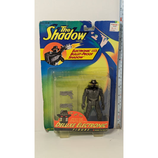 90s The Shadow Electronic Bullet Proof Shadow Deluxe Action Figure Vintage Kenner