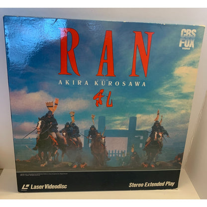 RAN Akira Kurosawa CBS FOX Stereo Extended Play Laser Videodisc Laserdisc