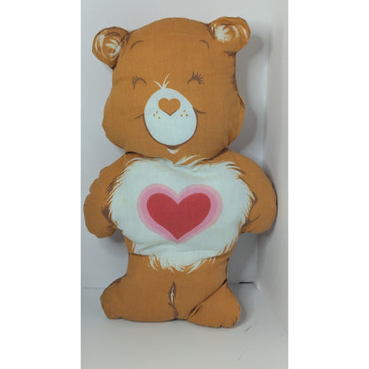 Vintage Tender Heart Stuffed 11" Hand Made Carebear Plush Pillow