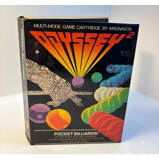 Magnavox Odyssey 2 Pocket Billiards! Video Game With Box & Manual Tested