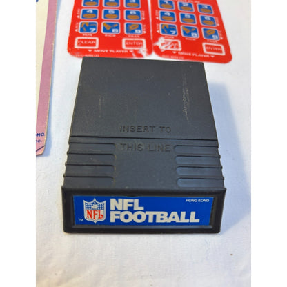 NFL Football Intellivision Video Game Cartridge Manual Playbook Overlays Tested