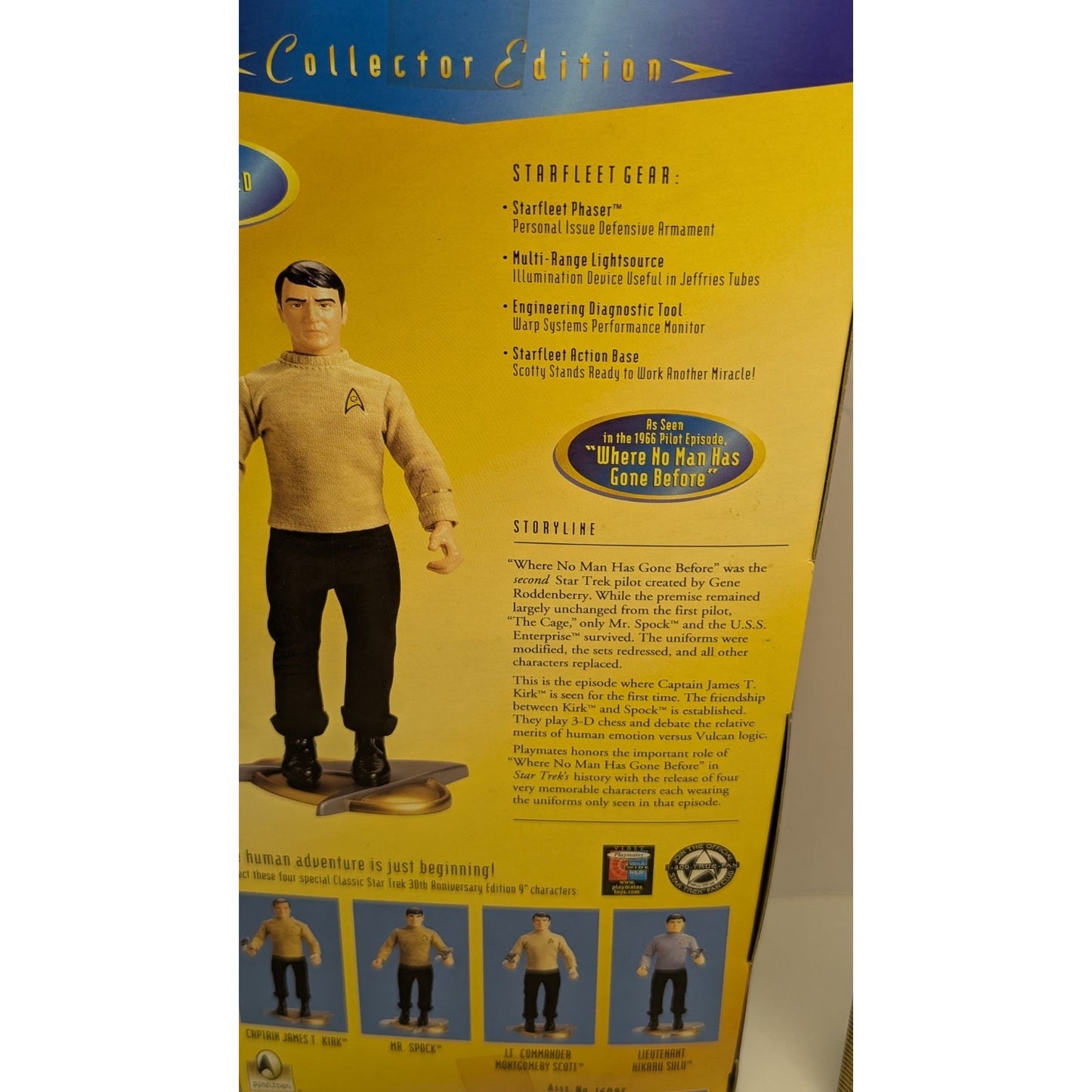 1996 Playmates Star Trek Collector Edition Montgomery Scott 9" Action Figure NIB