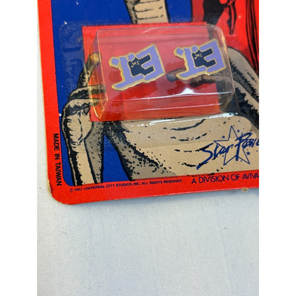 VINTAGE 1982 E.T. The Extra Terrestrial Pierced Earrings NOS Universal Studios