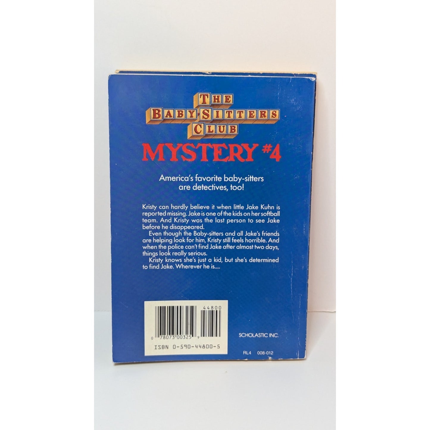 4 Vintage Baby Sitters Club Mysteries Paperback Books #1, 4, 5 &8