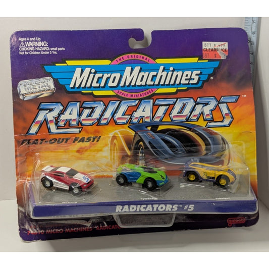 Vintage 1994 Micro Machines Radicators Collection #5 Galoob In Box