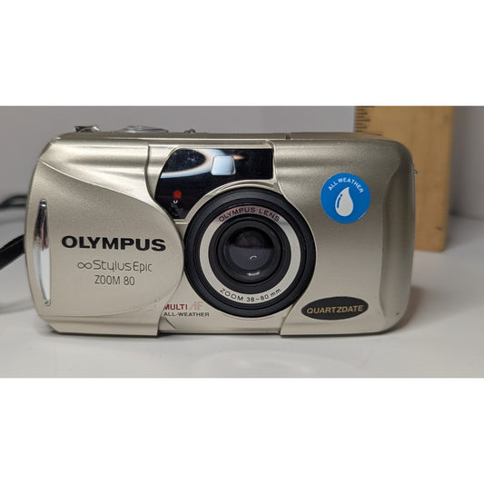 Olympus Infinity Stylus Epic Zoom 80 35mm Film Point & Shoot Camera Pocket