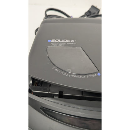 Solidex Model 7000XT VHS Rewinder Video Cassette 2-Way System TESTED WORKS
