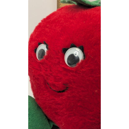 Vintage 1982 Del Monte Country Yumkin Plush REDDIE TOMATO 6" Stuffed Plush