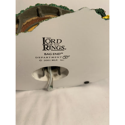 2001 Dept 56 Lord of the Rings Bag End Light Up Hobbit House Only Small Repair