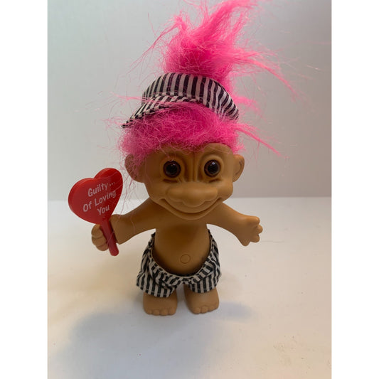 Vintage Russ Berrie Guilty of Loving You 5" Troll Doll 90s
