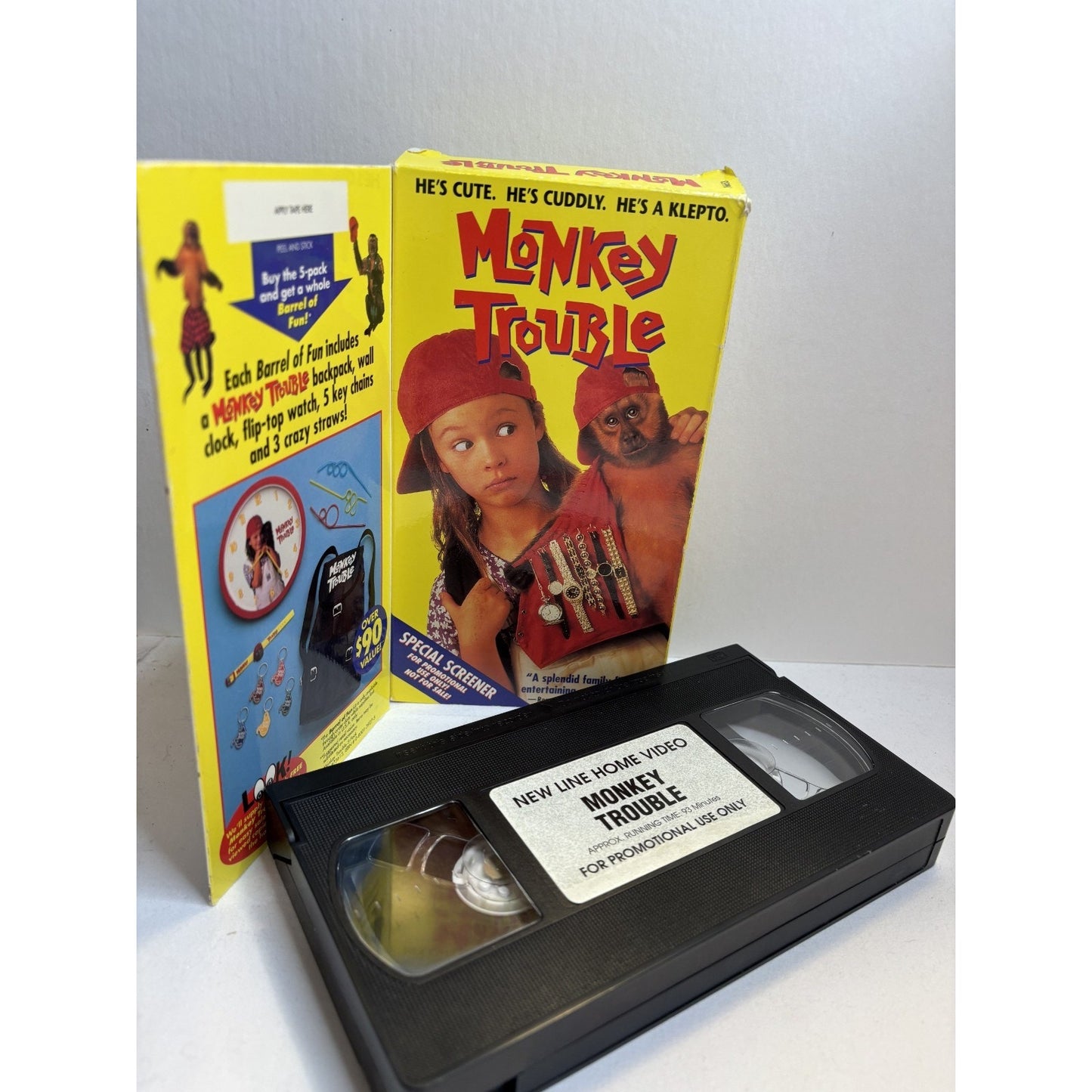 Monkey Trouble VHS Demo Promo Screener Sealed Ridley Scott Harvey Keitel 1994